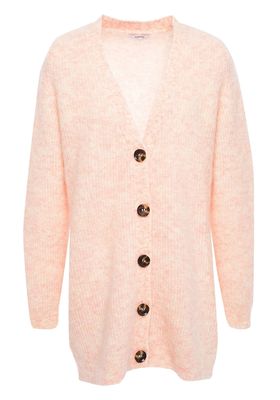 Mélange Brushed Knitted Cardigan from Ganni