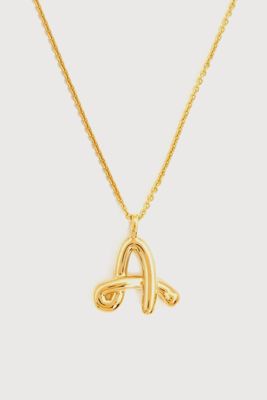 Curly Molten Initial Necklace from Missoma