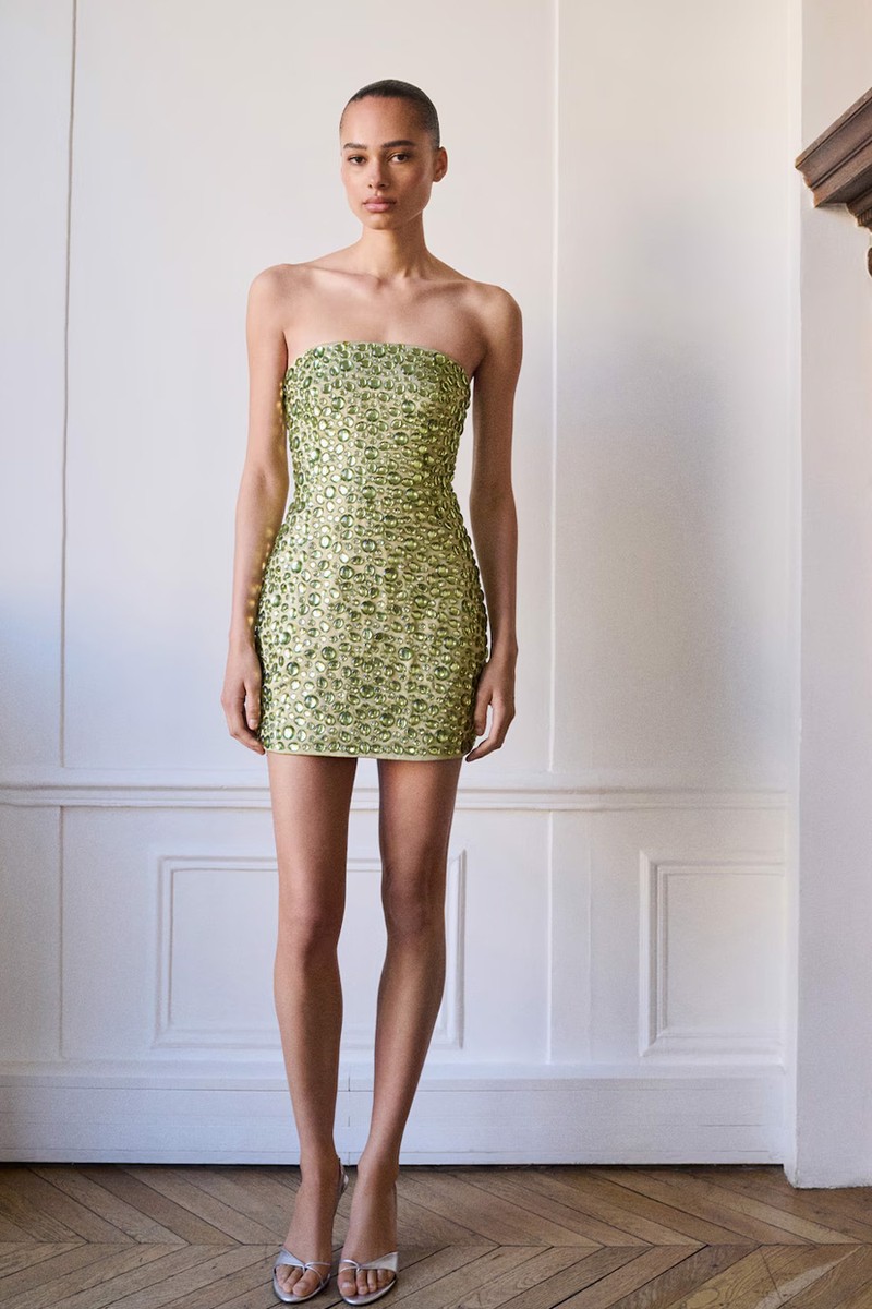 Strapless Crystal Dress