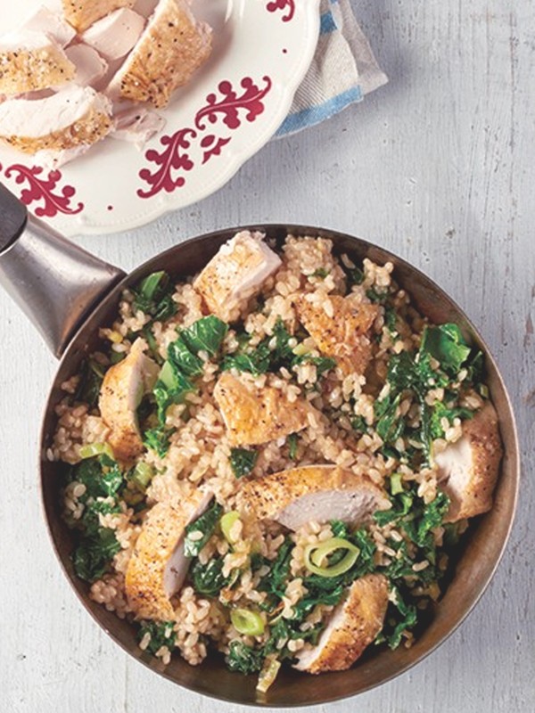 Roast Chicken & Kale Stir Fry 