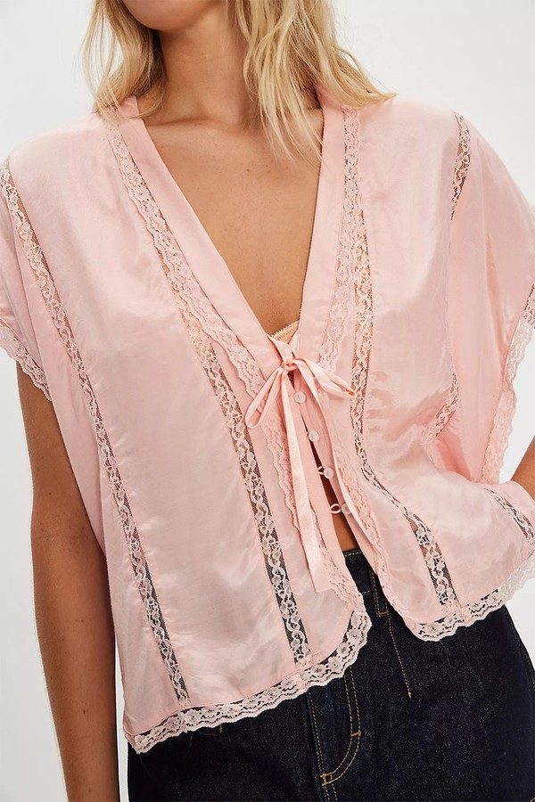 Marigold Shine Lace Top from Free People