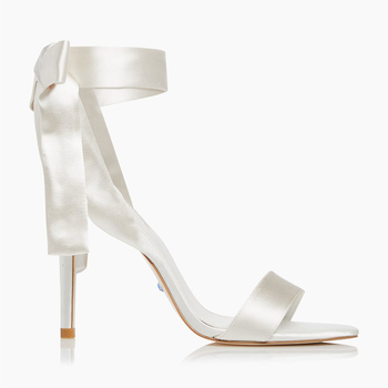 Mirelle Satin Ribbon Tie Sandals from Dune