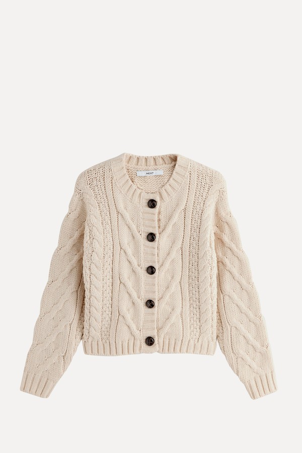 Chunky Cable Knit Cardigan