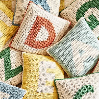 Letter H Crochet Cushion from Zara Home