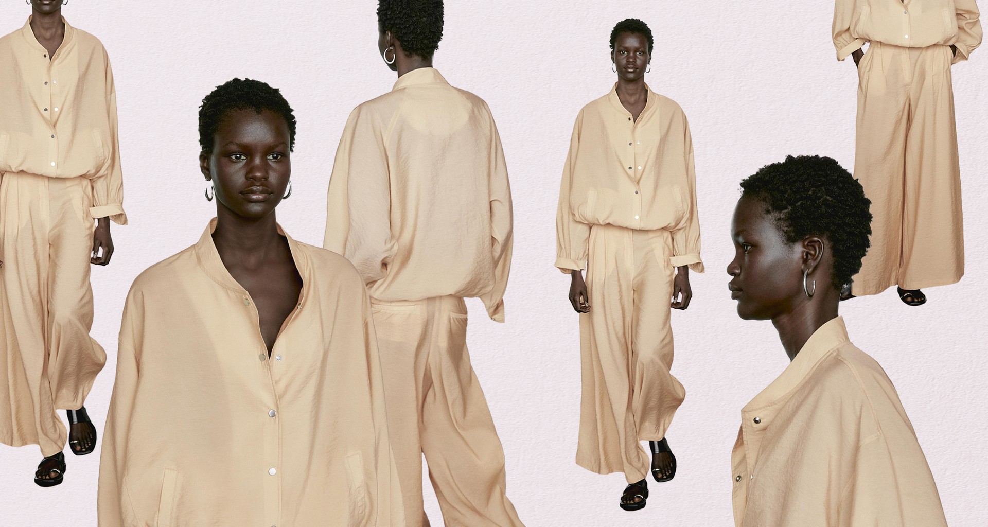 Loose-Fitting Bomber Jacket With Drawstring Detail