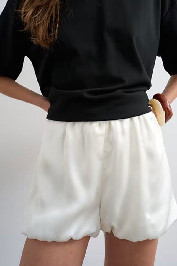 Satin Bubble Shorts from Topshop