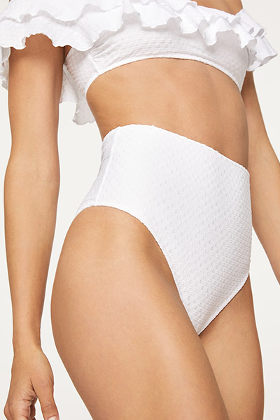 Plumeti High-Leg Brazilian Bikini Briefs from Oysho