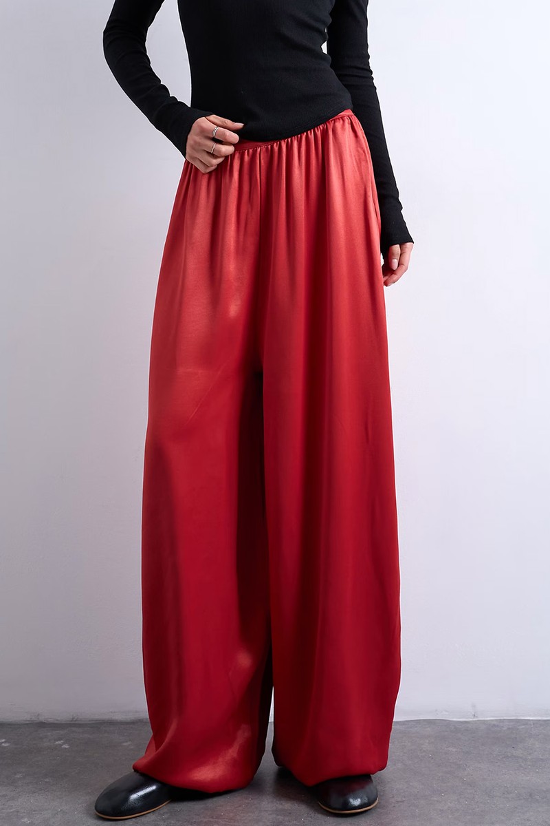 Satin Balloon Trousers from Topshop