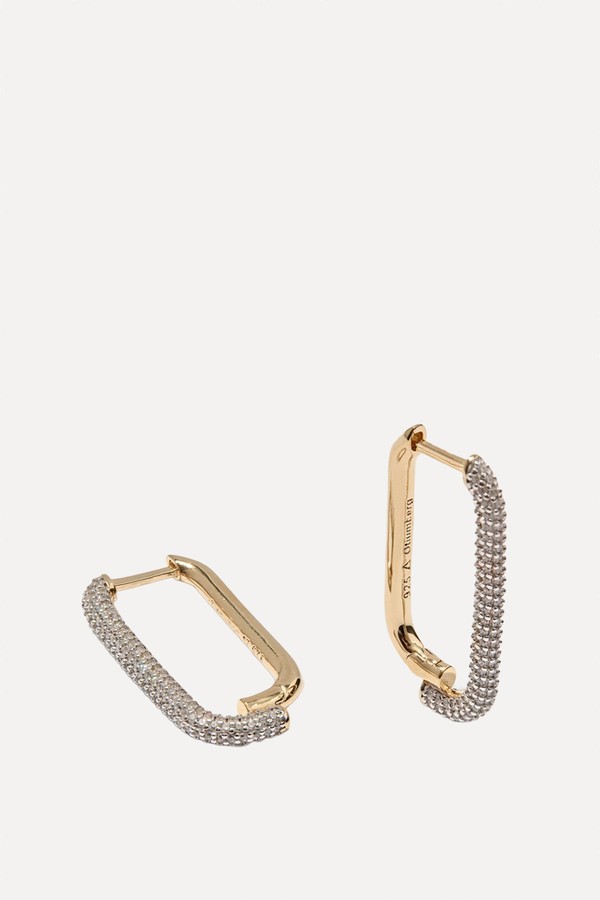 Mosaic Pavé Hoops