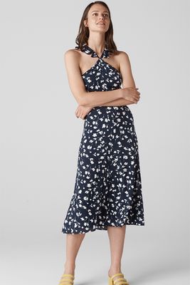 Celia Print Frill Detail Dress from Whistles