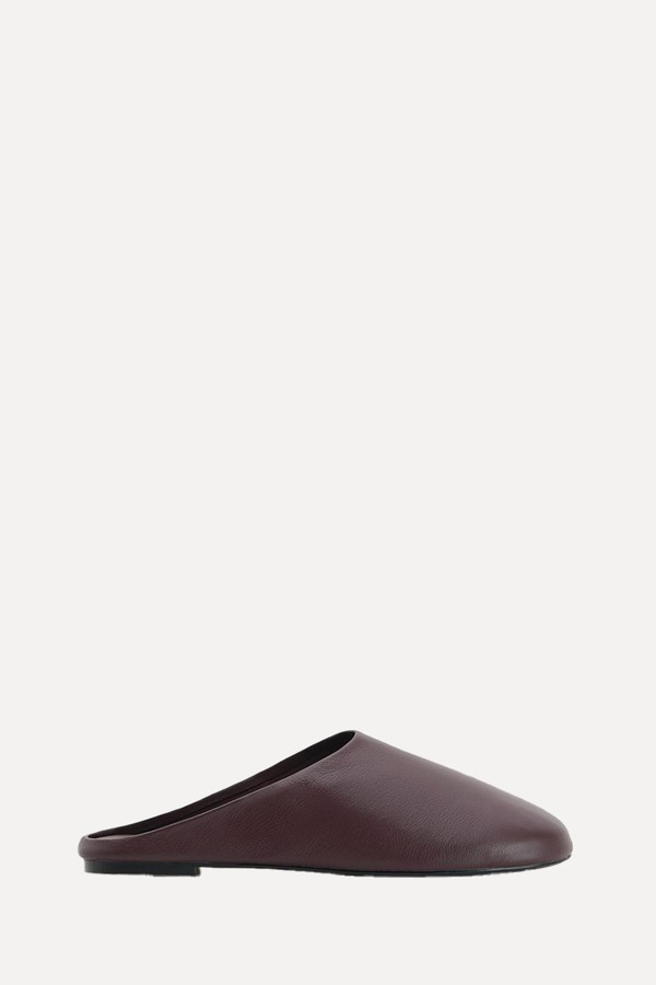 Leather Mule Sliders from Reserved