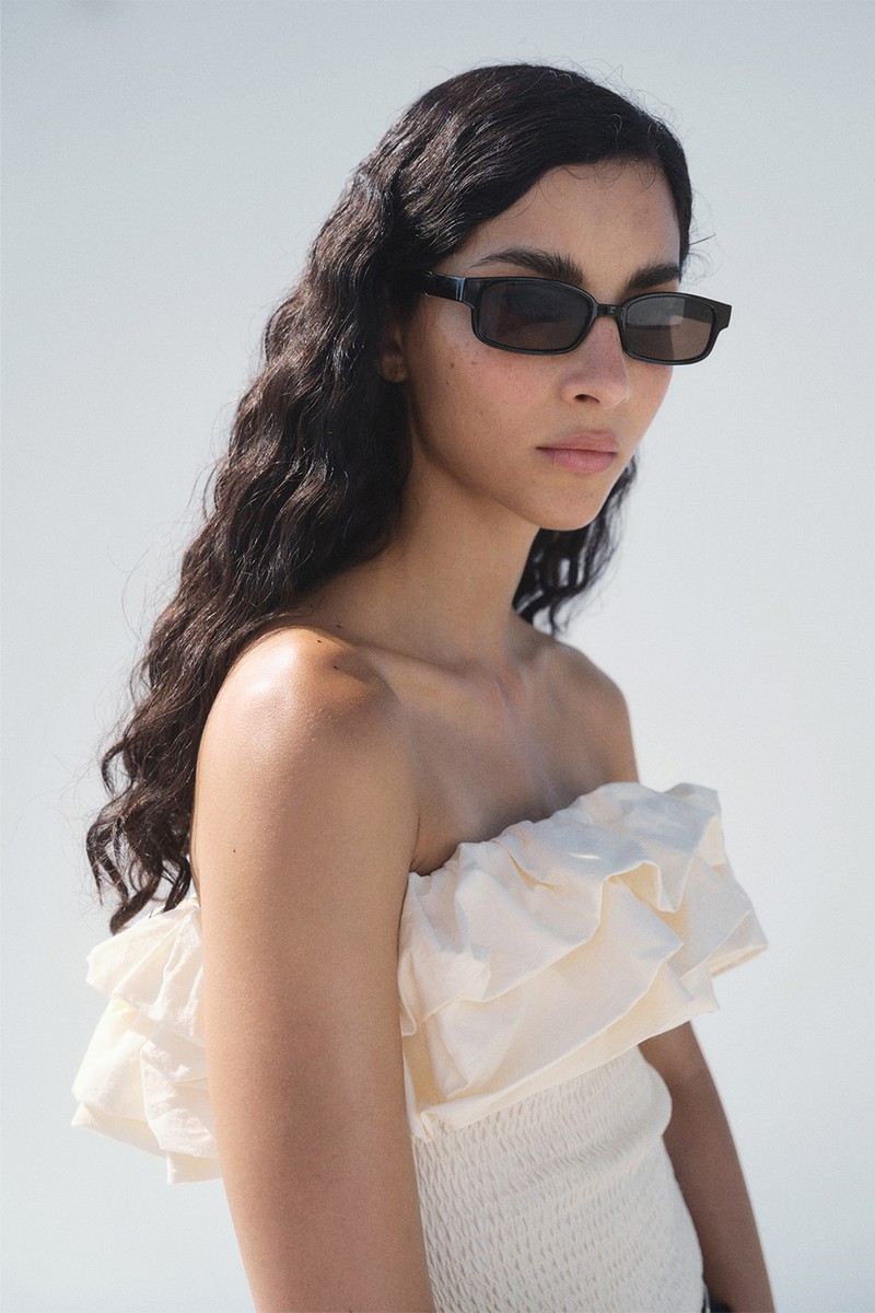 Strapless Top With Ruffles from Mango