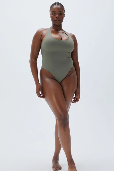 Racer Back High Leg Swimsuit  from Adanola