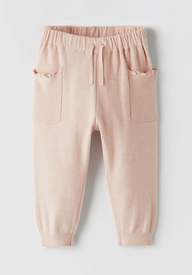 Basic Knit Jogging Trousers from Zara