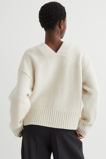 Knitted Wool Cardigan from H&M