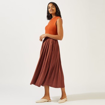 Crocus Drape Pleated Skirt, £98