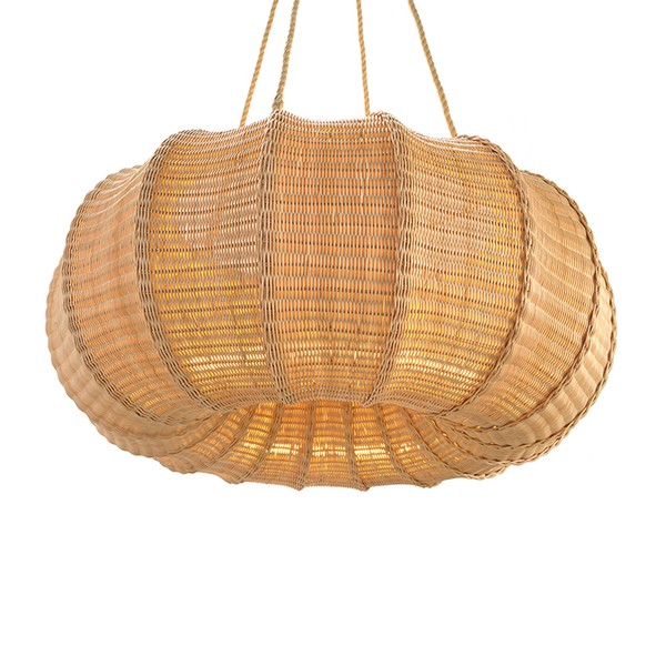 The Rattan Pasha Hanging Light from Soane Britain