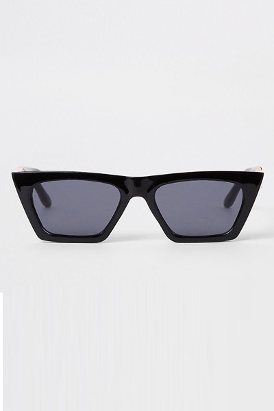 Black Smoke Lens Visor Sunglasses