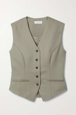 Marina Wool Twill Vest from Anine Bing