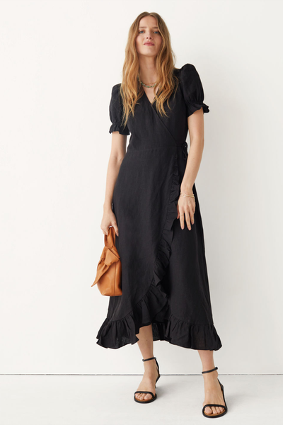 Ruffled Wrap Midi Dress, £95 | & Other Stories