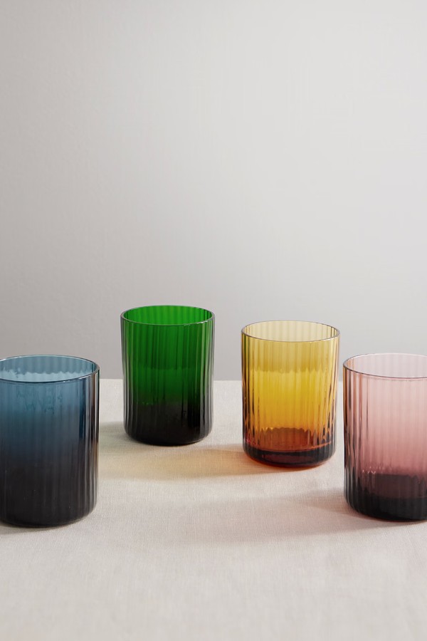 Set Of 4 Murano Glass Tumblers from La DoubleJ