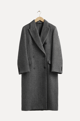 Double-Breasted Herringbone Coat  from & Other Stories