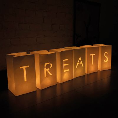 Treats Hallowwn Candle Bags from Perfect Personalised Gifts