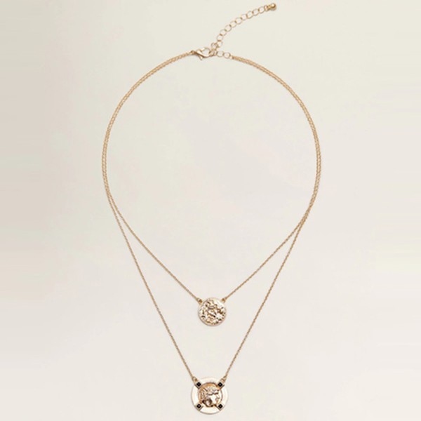 Coin Double Necklace from Mango