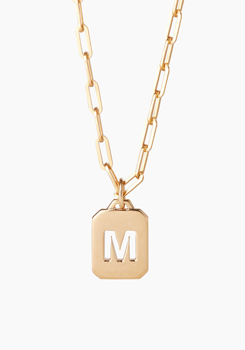 Linked Chain & Tag Pendant