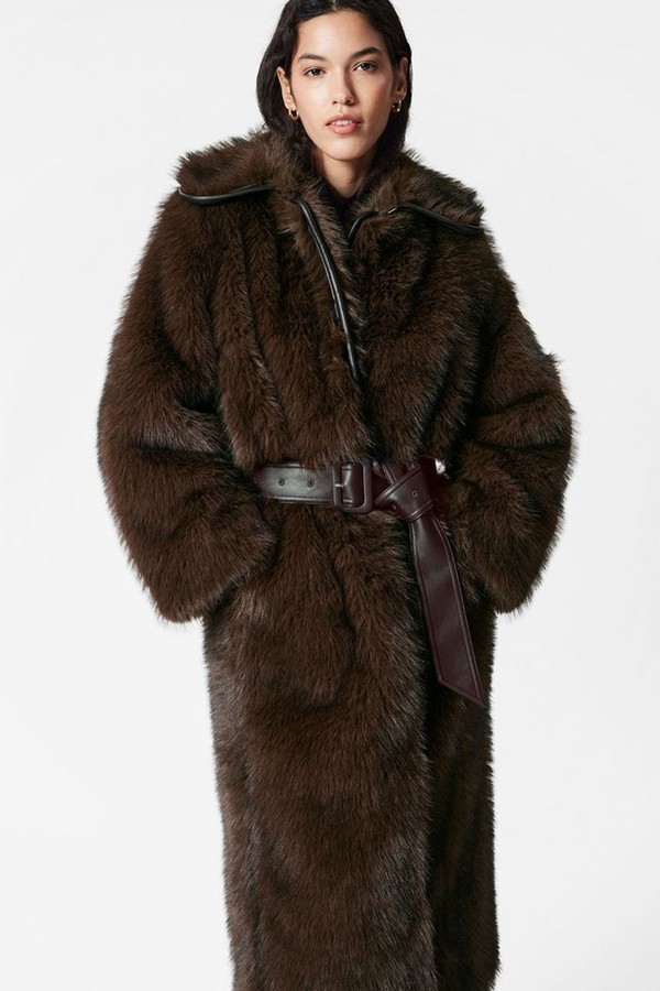 Belted Faux Fur Coat from & Other Stories