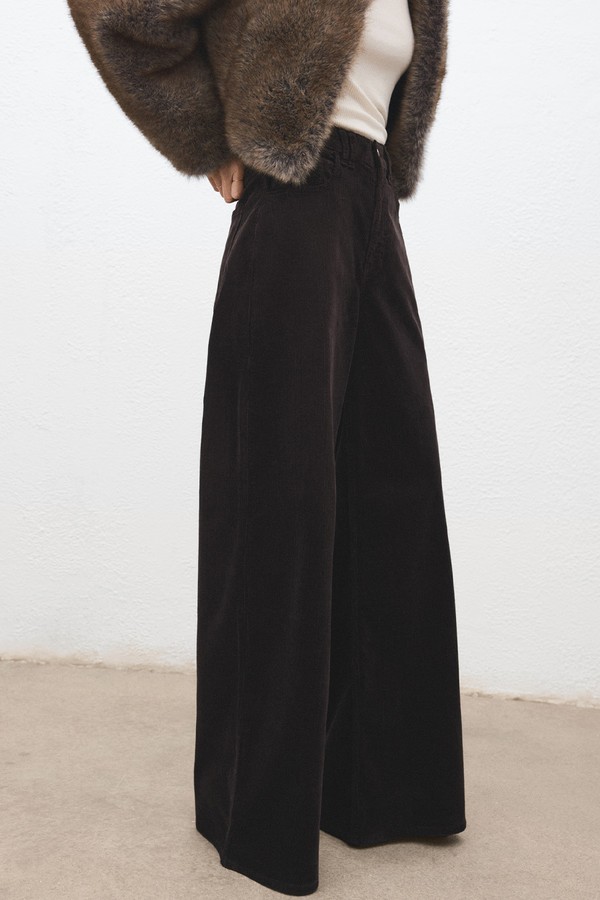 Wide-Leg Corduroy Jeans from Mango