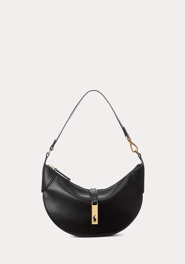 Polo ID Calfskin Mini Shoulder Bag Black