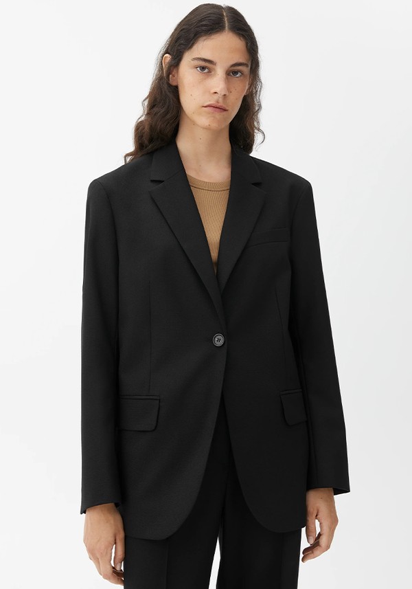 Oversized Wool Hopsack Blazer from Arket