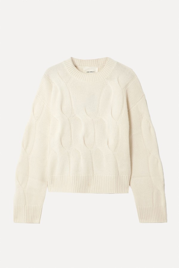 Sammie Cable-Knit Cashmere Sweater from Lisa Yang