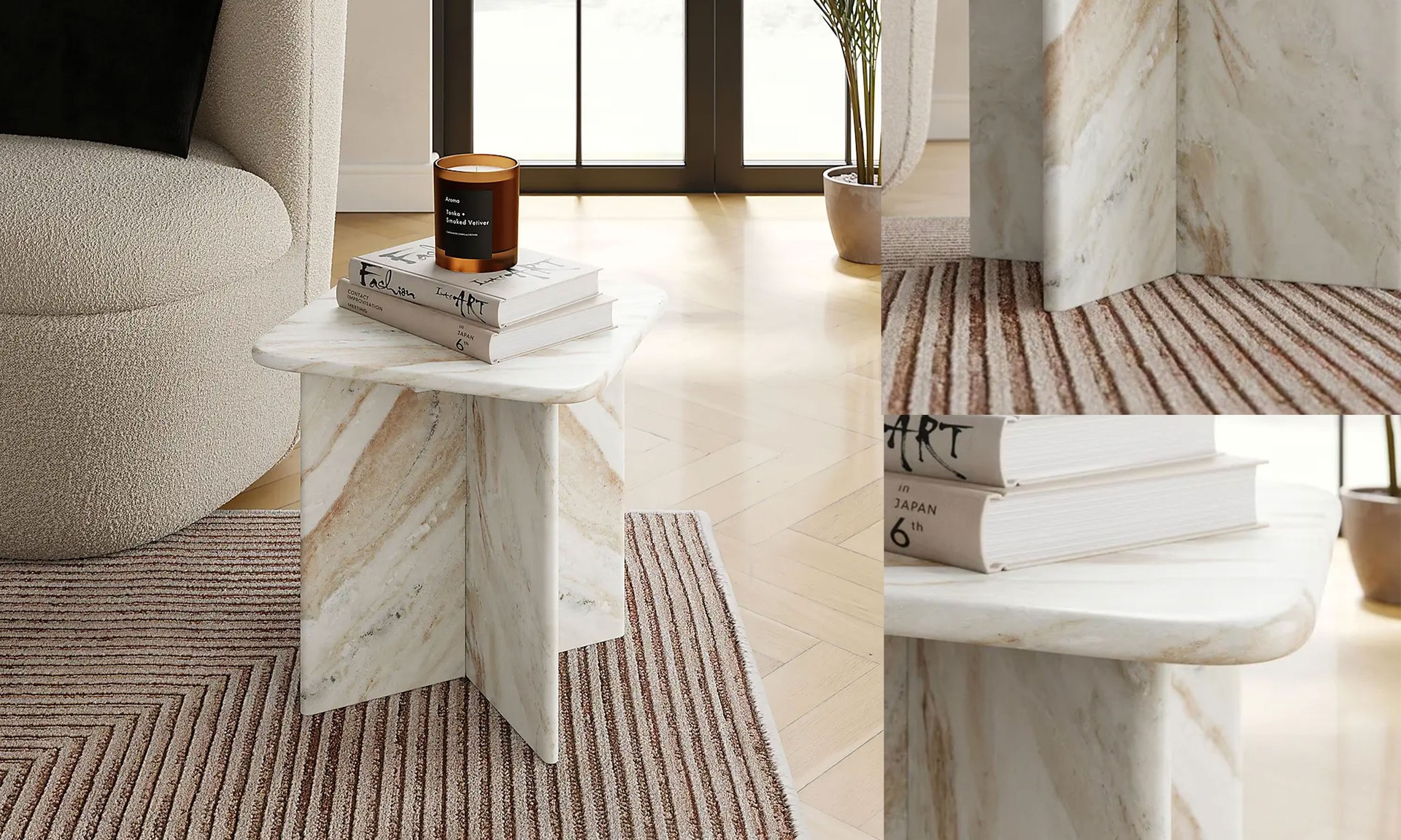Lana Marble Small Side Table