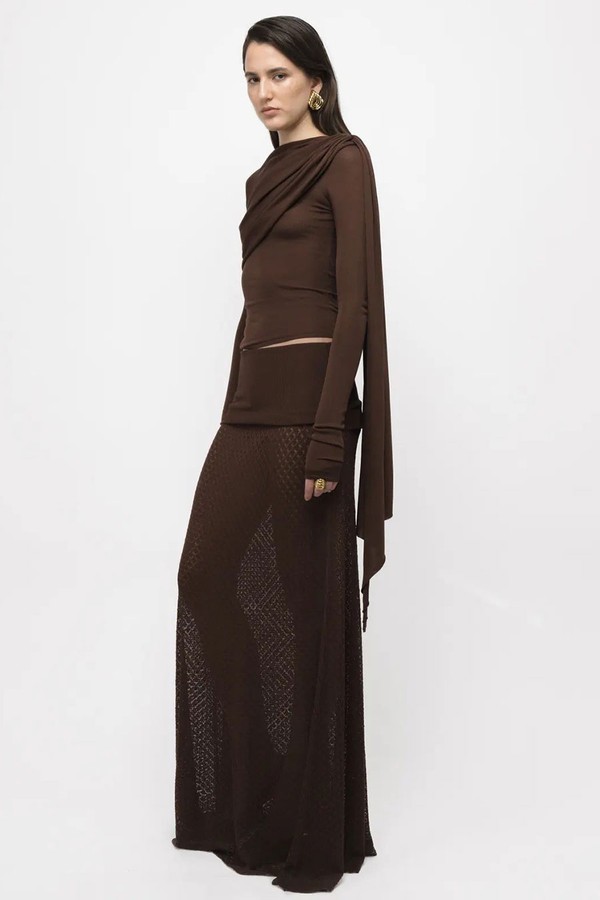 Slanted Long Sleeve Top