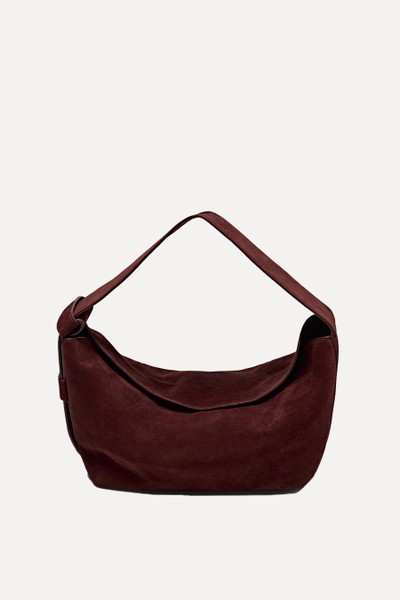 Split Suede Shoulder Bag