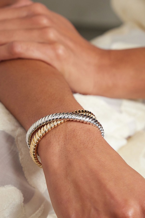 Set Of 2 The Double Cobra Bracelets from ROXANNE ASSOULIN