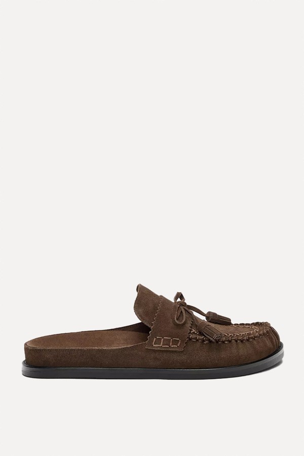 x from Leather Tassel Clogs, £49.99 | Pull & Bear