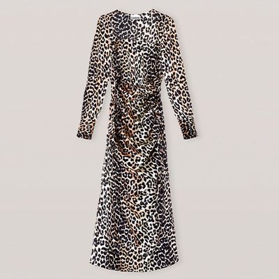 Silk Stretch Satin Dress, £475 | Ganni