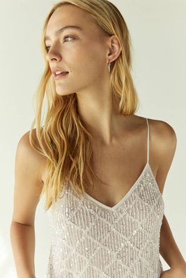 Top With Diamanté Detailing from Bershka
