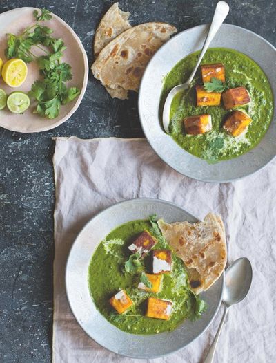 Saag Paneer Cheese In Smooth Spiced Greens