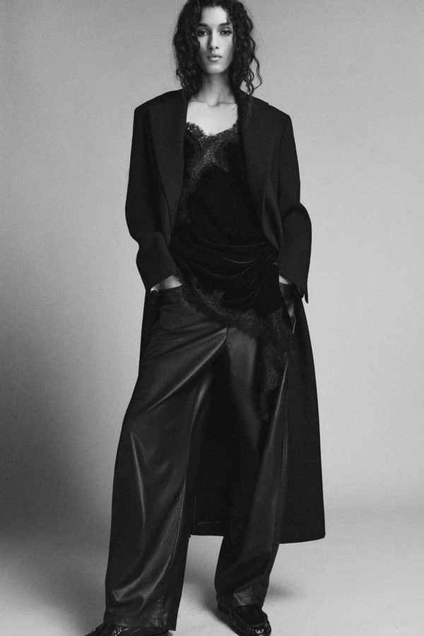 Leather Effect Balloon Trousers