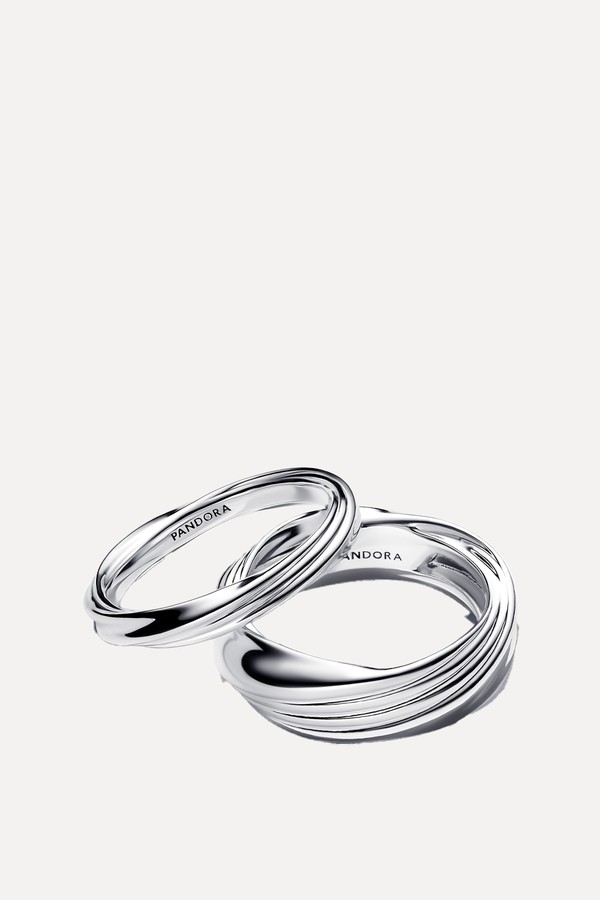 Twisted Double Ring Sterling Silver