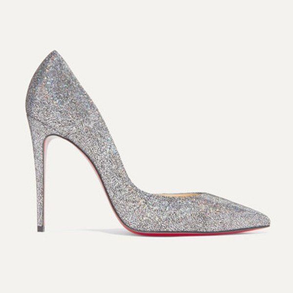 Iriza 100 Metallic Coated Leather Pumps from Christian Louboutin