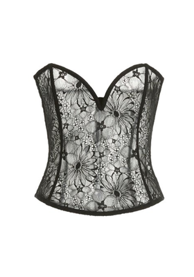 Strapless Lace Bustier Top from Victoria Beckham