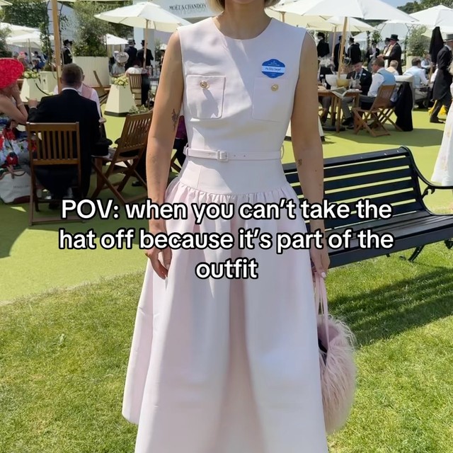 POV: when you can’t take the hat off because it’s part of the outfit…