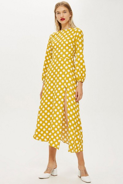 Polka Dot Midi Dress from Topshop