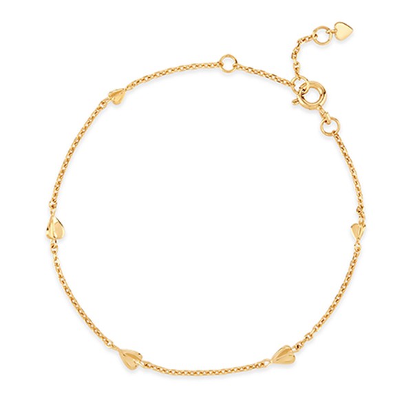 Bijou Folded Heart Bracelet from Dinny Hall
