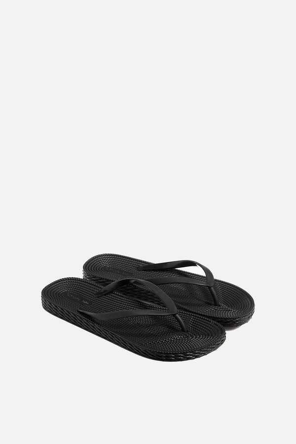 Textured Beach Sandals from Oysho
